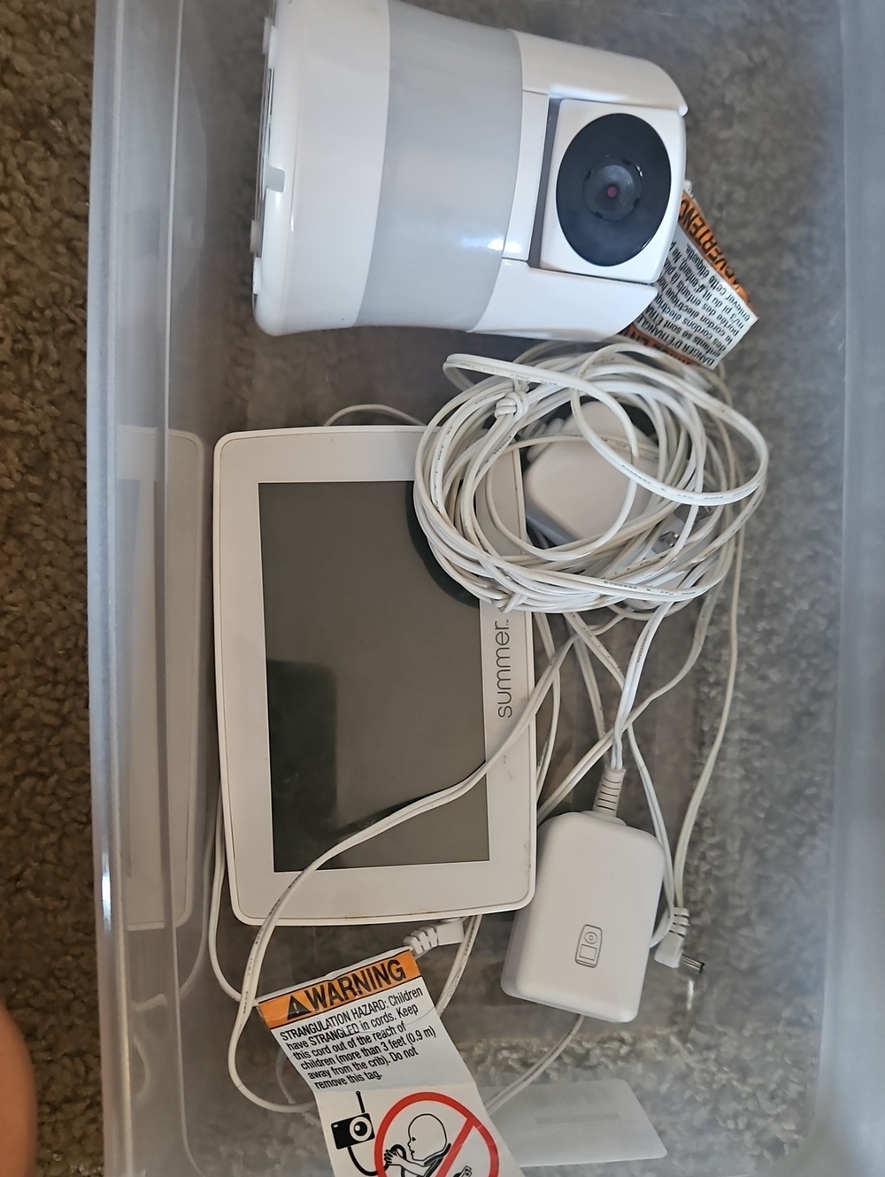 White Baby Monitor with Camera